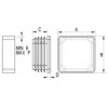 Square ribbed insert [056] (056020069903)