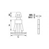 PCB spacer [100-32] (100330500002)