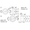 Smoothed teeth Gear wheel [104-2] (104104069905)