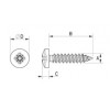 Pan head tapping screw metal DIN 7981 [343-m] (343423241553)