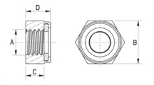 Lock nut DIN985 metal [348-m]