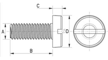 Slotted screw [903]